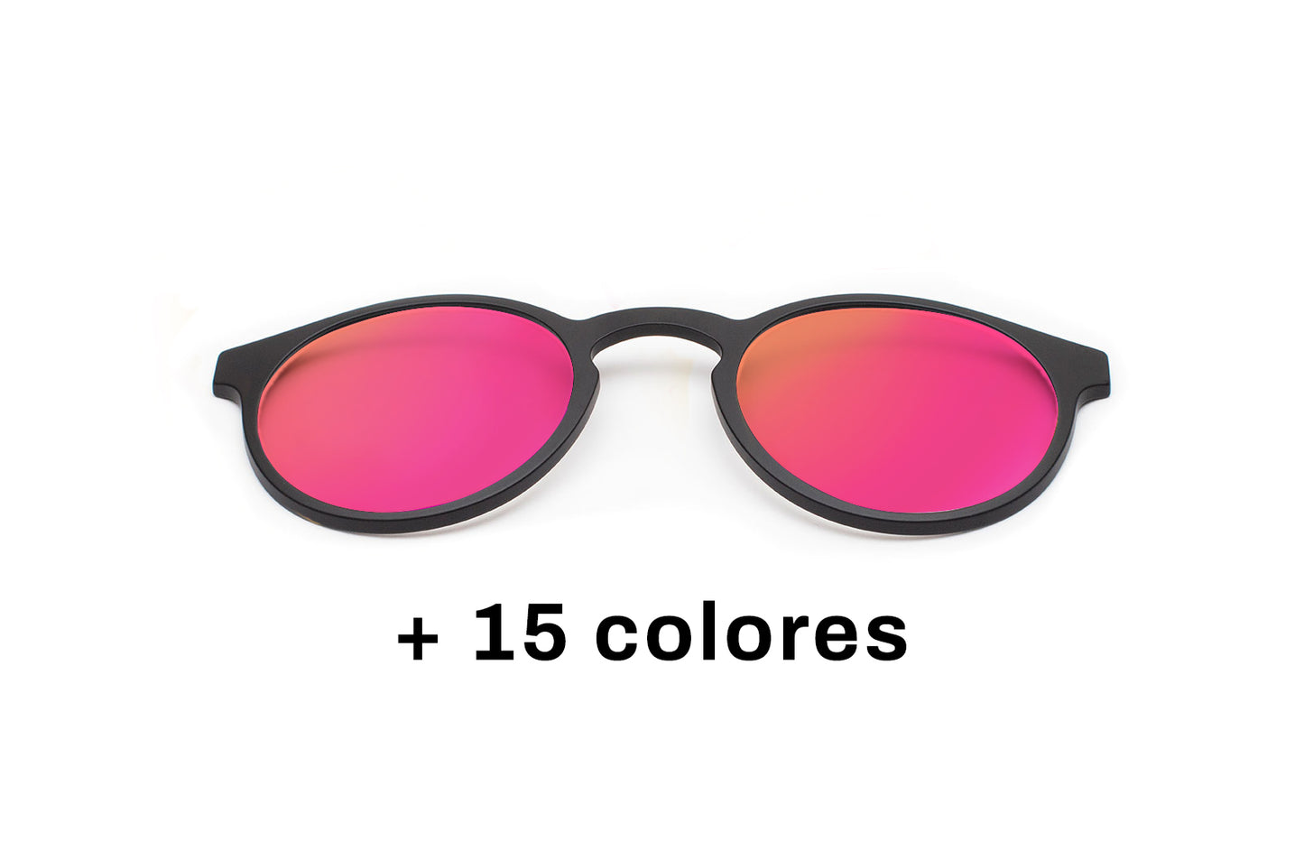 Clip Solar Fucsia Reflective Polarizado Memphis