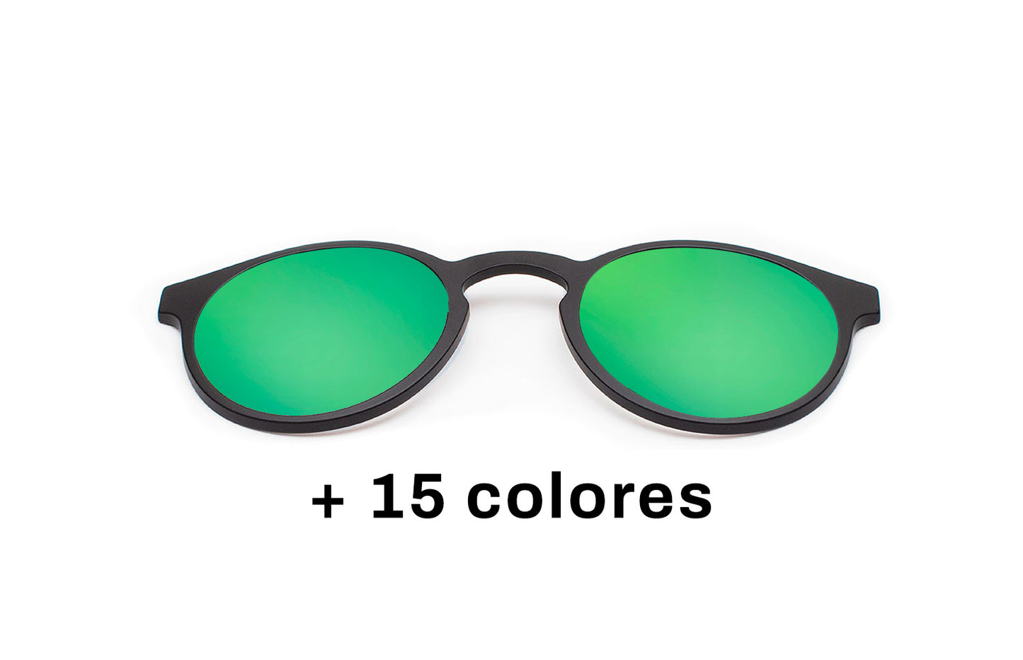 Clip Solar Verde Reflective Polarizado Memphis